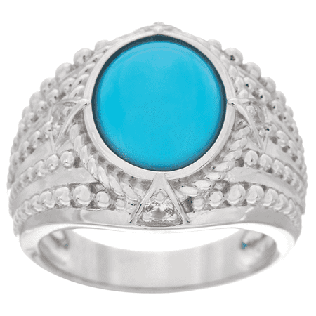 Affinity Gems Sterling Silver Sleeping Beauty Turquoise Ring, Size 7