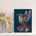 thumbnail image 2 of Ornate Hummingbird Canvas Print Wall Art for Living Room Bedroom Dining Room Hallway Decor, 2 of 8