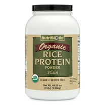 NutriBiotic Organic Rice Protein Powder, Plain, 3 lb (1.36 kg)