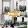 thumbnail image 5 of Green Christmas Shower Curtain - Water Repellent Fabric Shower Curtains Washable, Winter Xmas Trees Snowflakes Rustic Decorative Polyester Cloth Bathroom Curtains Modern Bath Decor 72"x72", 5 of 8