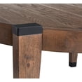 thumbnail image 5 of Magnussen Home Kaysen Wallaby And Matte Black Round Cocktail Table, 5 of 6