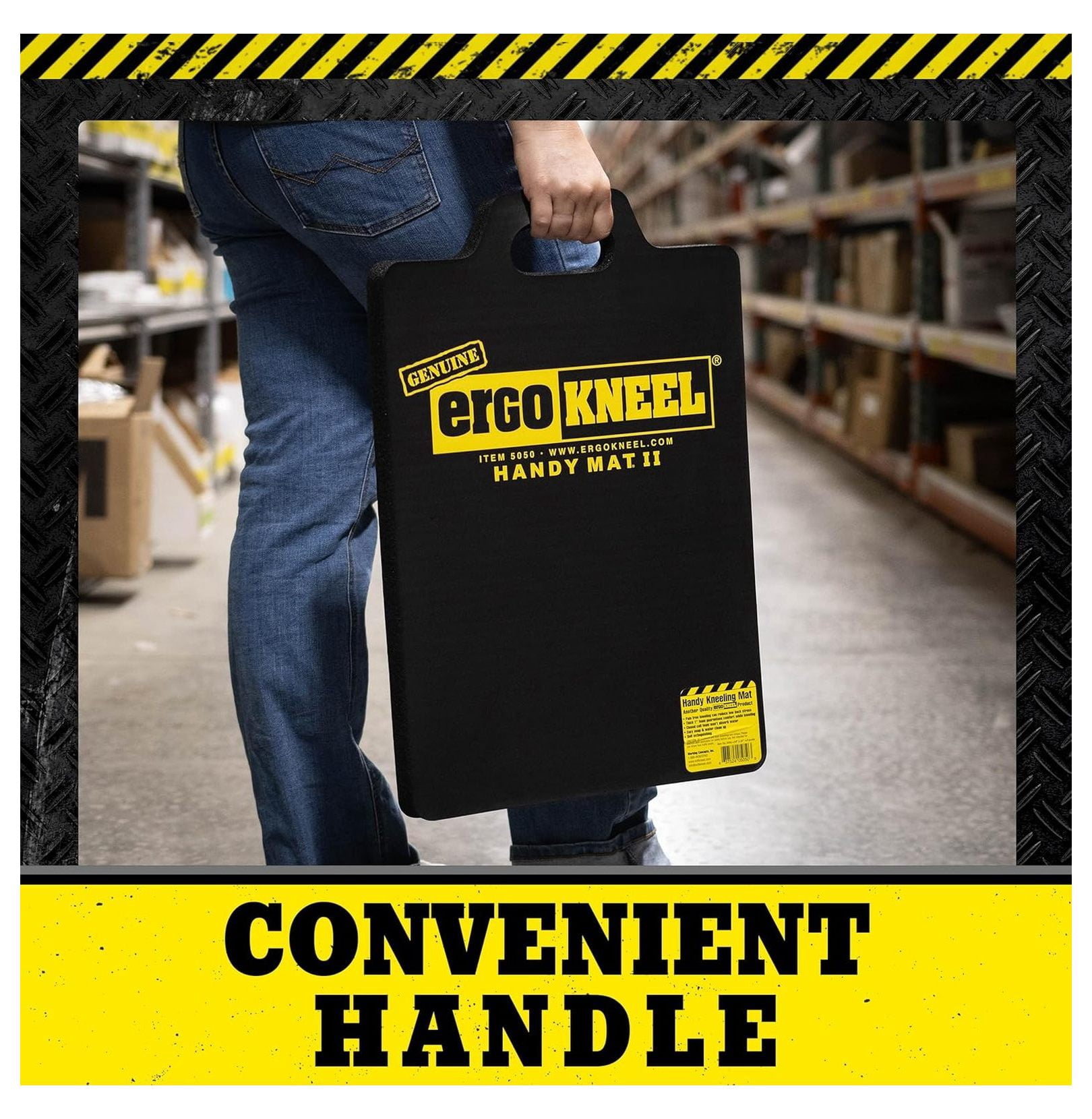 Foam Kneeling Pad – Extra Thick 1” Kneeling Mat 14” x 21” | Large Working Pad for Knees & Back | Heavy-Duty Anti-Fatigue Knee Mat | Portable Industrial Kneeling Pad