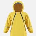 AGKIZG Solid Color Hooded Waterproof Reflective Strips Long Raincoat ...
