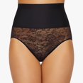 thumbnail image 5 of Women's Maidenform DM0051 Tame Your Tummy Brief Panty (Black W/ Black Lace 2X), 5 of 5