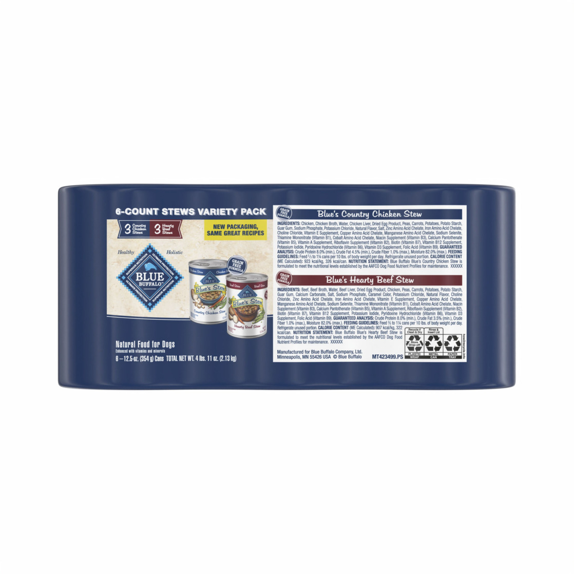 Blue Buffalo Blue's Stew Grain Free Wet Dog Food Variety photo 2