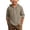 Coffee, variant on Boys Shirt Summer Hooded Beach Top Long Sleeve Button Down Breathable Solid Color Casual Wear for Youth Children