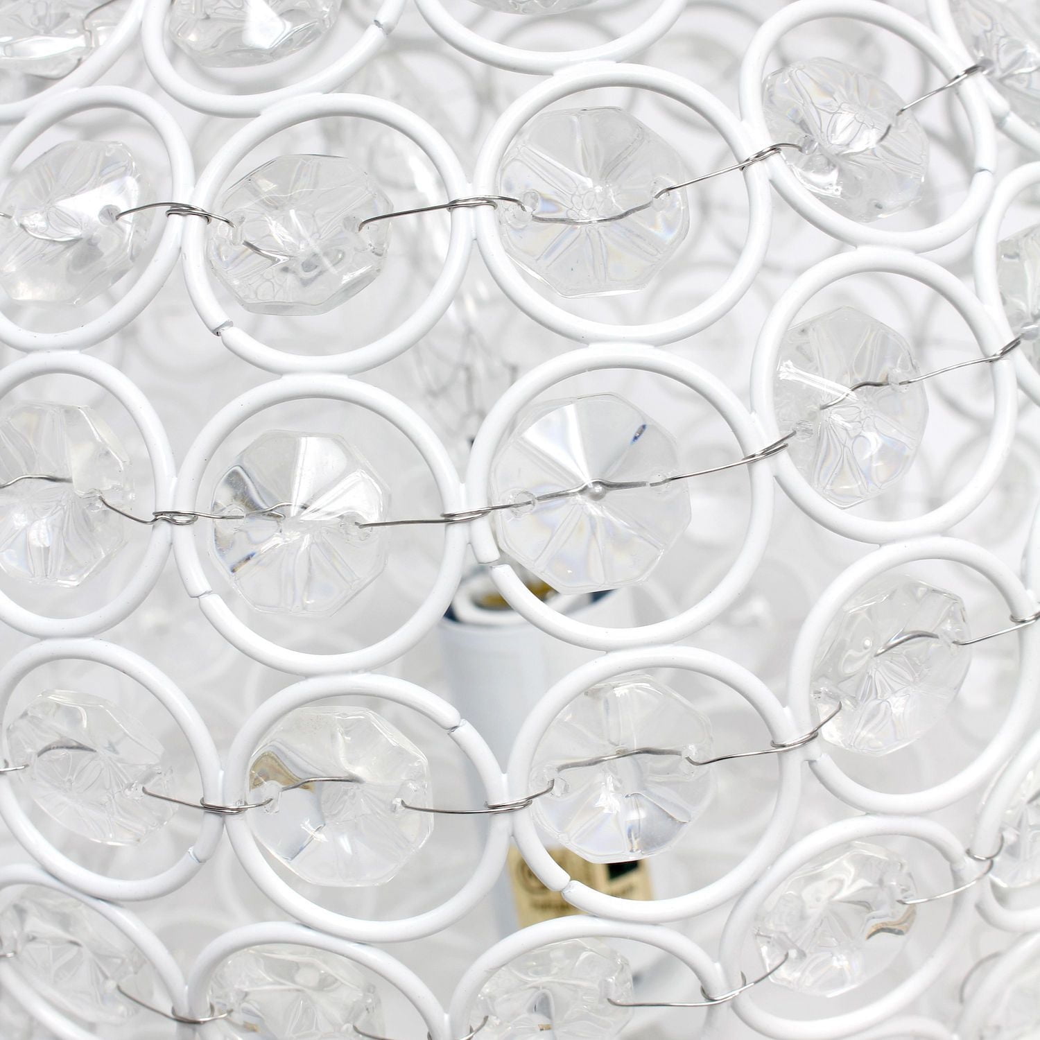 Lampe de table Elegant Designs à paillettes boule de cristal de 10 pouces