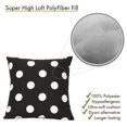 thumbnail image 4 of Majestic Home Goods Decorative Black Large Polka Dot Extra Large Pillow, 4 of 4