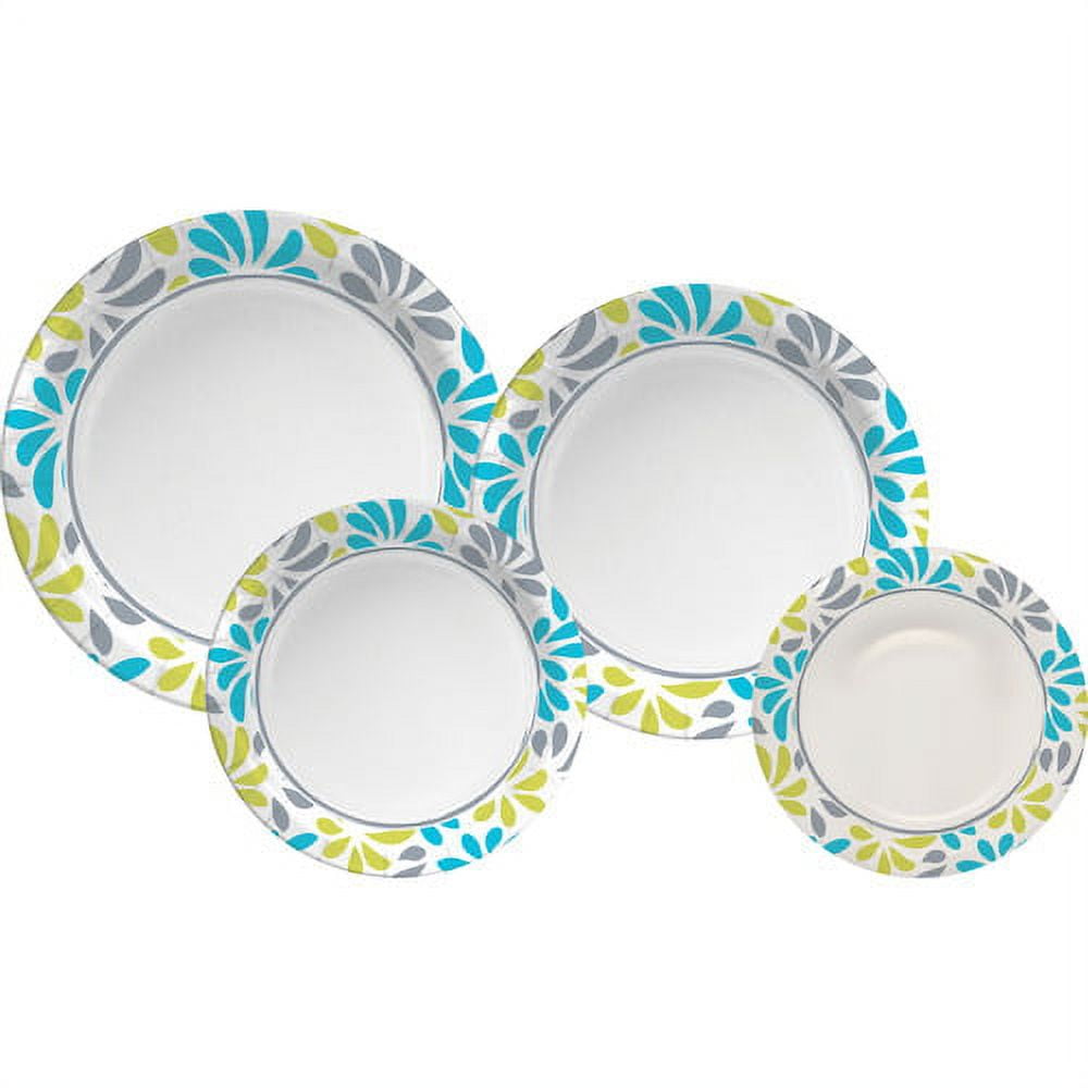 Genuine Joe, GJO10320, Printed Paper Plates, 125 / Pack, Assorted