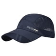 thumbnail image 1 of Ponytail Messy Buns Trucker Plain Baseball Visor Cap Unisex Hat, 1 of 9