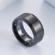 thumbnail image 5 of Qarigey Anillo de superficie mate a la moda para hombre, anillos de decoración, joyería, regalo portátil, accesorio de vestir para boda, fiesta de Ropa, zapatos y accesorios Miscelánea Negro Qarigey AP014927-02, 5 of 6