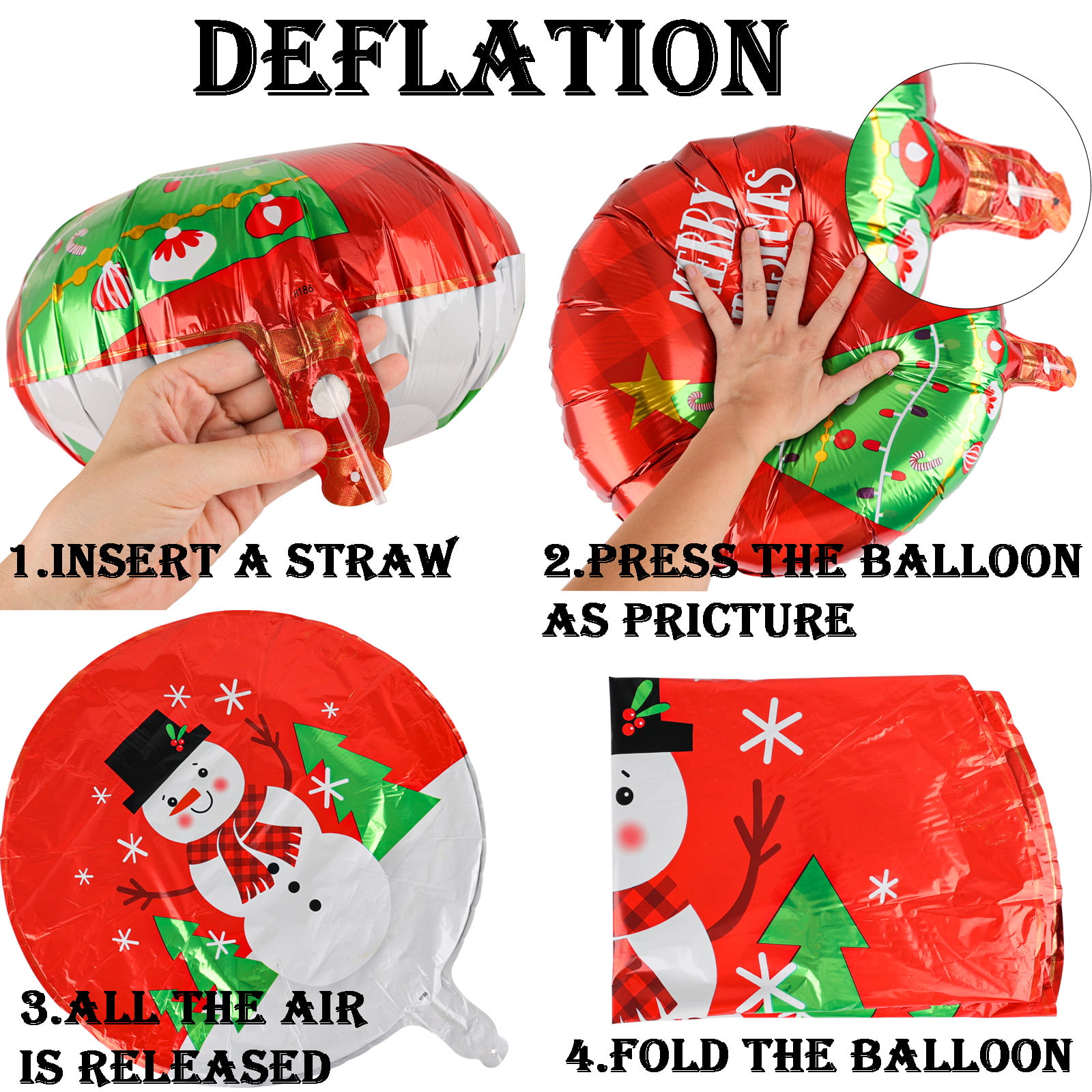 Christmas Elf 18 Clear Stuffing Balloons 25pk