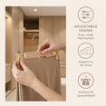 thumbnail image 4 of Unique Bargains 2Pcs Plastic Durable Space Saving Nonslip Hangers Natural 12.6inch, 4 of 6