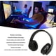 thumbnail image 2 of RGB Bluetooth Over-Ear Headphones, Foldable, Wireless HiFi Stereo Gaming Headset with Mic, 400mAh Battery for Travel (Black), 2 of 5