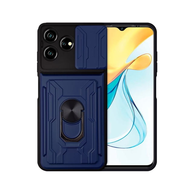 Funda Anillo y Tarjetero Card Slot para ZTE Axon 50 Lite