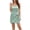 Green, variant on Lovzfmll Women's V-Neck Spaghetti Strap Mini Dress with Asymmetric Side Bow Tie, Ditsy Polka Dot Print, Relaxed Fit Summer Casual Dress
