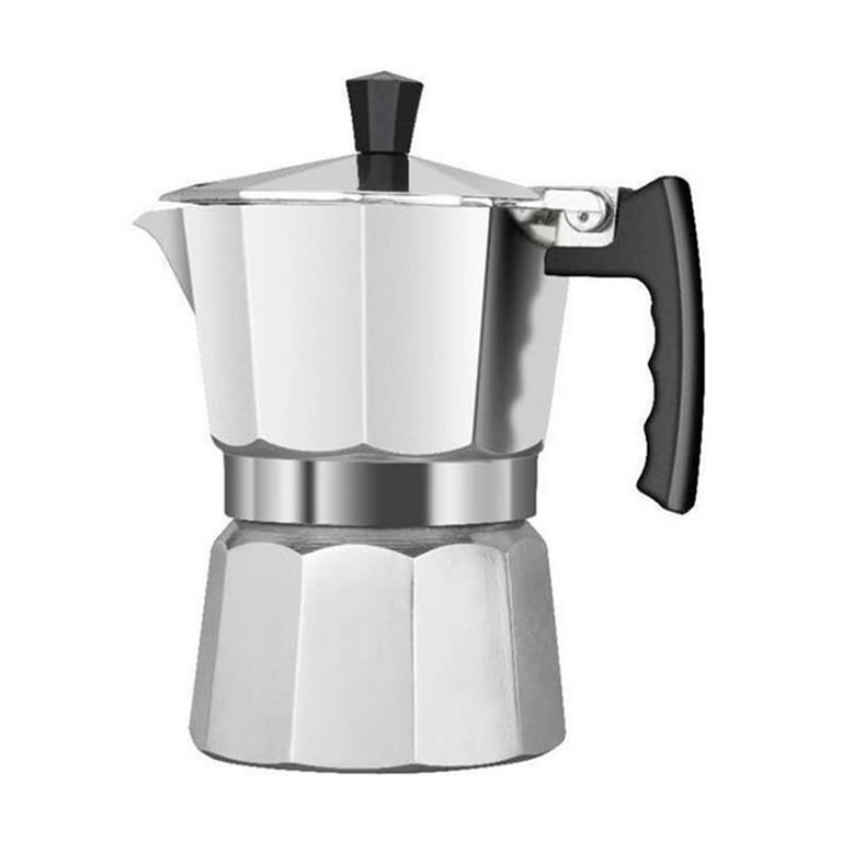 Latte Mocha Percolator Pot Stovetop Coffee Maker 150Ml Silver
