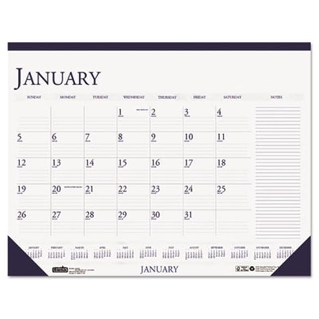 House Of Doolittle 1646 2016 Calendrier de Bureau Mensuel Bicolore avec Grande Section de Notes