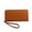 168#Brown, variant on Women's Crocodile Embossed Long Zip Wallet, PU Leather Wristlet Clutch Purse for Daily Use