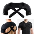 thumbnail image 2 of Soporte deportivo doble para hombro, ajustable, transpirable, para aliviar el dolor de tendinitis crónica, correa de compresión para hombres y mujeres, equipo de protección deportivo., 2 of 7