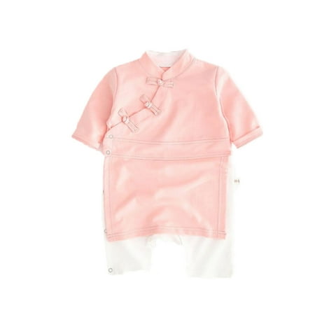 

XYIJANI 18 Month Clothes Romper Jumpsuit Button Solid Baby Boy Girl Kimono Clothes Sleepwear Boys Romper&Jumpsuit Boy Clothes 12-18 Months 18 Months Girl Clothes Winter (Pink 66)