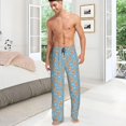 thumbnail image 4 of PISONIC Funny Mens Pajama Pants Lounge Men's Pajama Bottoms Soft Sleep Pants With Pockets Drawstring, 4 of 7