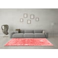 thumbnail image 3 of Ahgly Company Indoor Square Abstract Red Contemporary Area Rugs, 4' Square, 3 of 4
