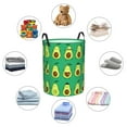 thumbnail image 6 of PAYOHTO Foldable Laundry Room Hamper Bucket Waterproof Bathroom Basket for College Student Living Room Storage Pillows Blankets Funny Avocado, 6 of 8