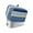 Blue, variant on Purple Grey Toaster Cover 4 Slice, Chic Garden Floral Stripe Aesthetic Flower Dustproof Bread Machine Oven Cover with Storage Pockets, Fits Most Kitchen Toasters Protector