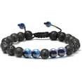thumbnail image 1 of Pulsera de ojo de tigre de piedra de 8 mm, pulsera de lava, pulsera ajustable con cuentas de yoga para aliviar el estrés WD.WDQZL Cocina, 1 of 4