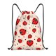 thumbnail image 1 of Fotbe Red Ladybug Bolsa Mochila con Cordón Estampada, Bolsa de Gimnasio Deportiva, Bolsa Cinch, Bolsa con Cordón para Hombres y Mujeres-Medium, 1 of 6