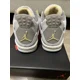 thumbnail image 4 of Ni - ke Air Jordan 4 Retro SE Craft GS Size 5.5Y / Womens Size 7 Photon Dust DV2262-021, 4 of 5