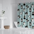 thumbnail image 2 of Black Corgi Shower Curtain 72"x72" ,Bathroom Decorative Shower Curtains Set with 12 Hooks,Modern Waterproof Washable Shower Curtain, 2 of 6