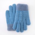 thumbnail image 2 of Fgnfyis Winter Ski Gloves Lined With For Men And Women Outdoor Cycling Windproof Cold Weather Warm Touchscreen Mittens Blue One Size, 2 of 3