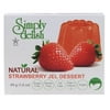 Simply Delish Natural Jel Dessert, Sugar Free & Strawberry, 1.6 Oz