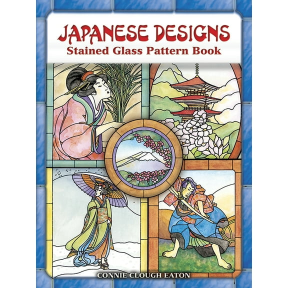 Dover Crafts: Stained Glass Japanese Designs Stained Glass Pattern Book, (Paperback)