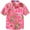 Rose Red, variant on SSLR Big Boys Flamingos Hawaiian Shirt Button Down Shirt Short Sleeve Luau Shirt for Kids