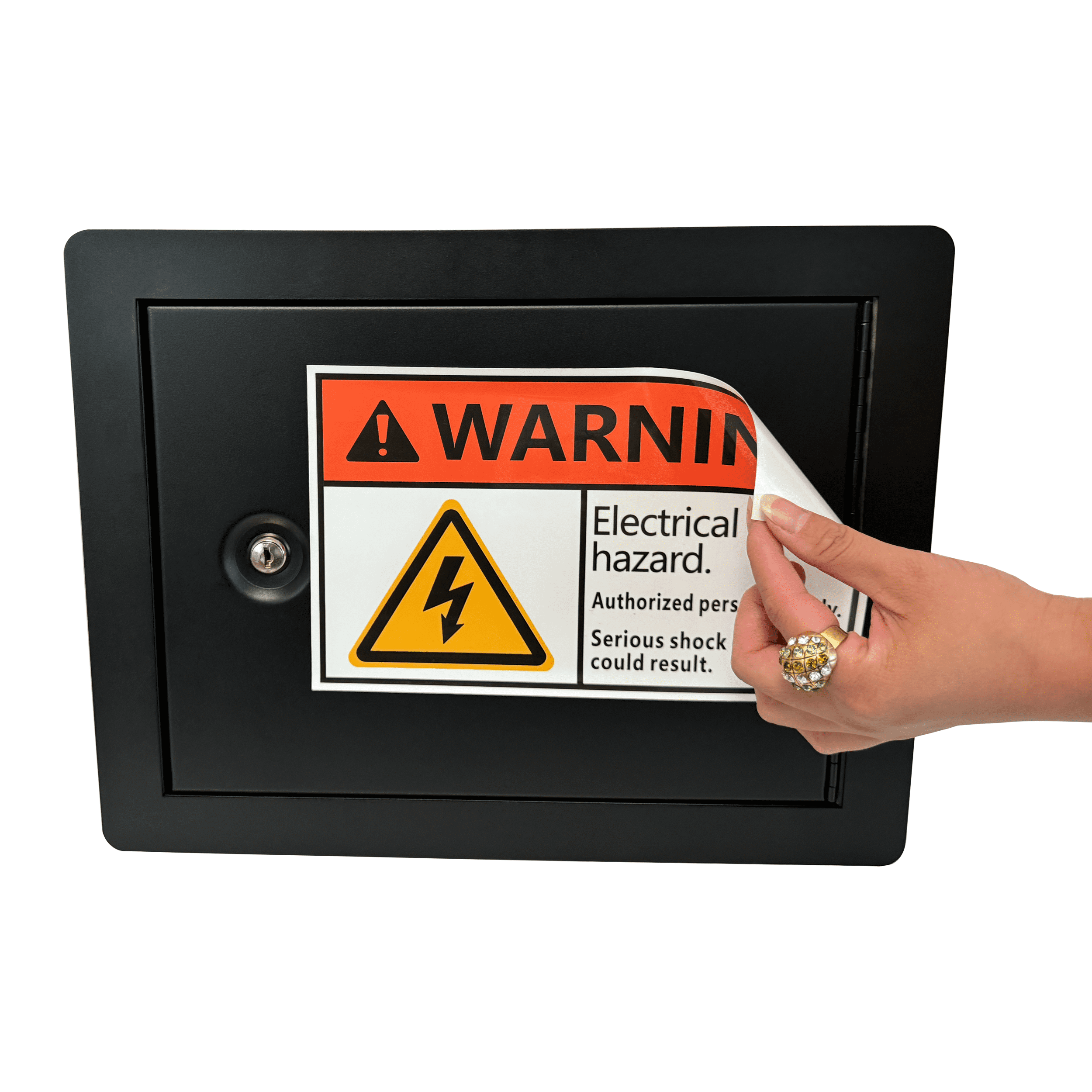 In-Wall Safe with Key Lock – Heavy-Duty Steel Lockable Hidden Wall Compartment for Secure Storage, Wall Safe Box for Jewelry, Cash, and Documents – 15.75-Inch Exterior Width, Durable Design