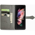 thumbnail image 3 of Case for Samsung Galaxy Z Fold 5 Case Wallet Leather Flip Magnetic Closure Shockproof Protective Phone Case with Card Slots and Kickstand Case for Samsung Galaxy Z Fold 5. Mandala Gray, 3 of 16