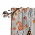 thumbnail image 4 of Kitchen Valances for Window, Gnome Thanksgiving Farm Pumpkin Light Filtering Rod Pocket Valance Curtain, Ombre Maple Leaves &nbsp;Short Curtains Window Topper for Bedroom Bathroom Living Room 54x18in, 4 of 8