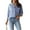 26# Blue, variant on Womens Button Down Shirts Striped Classic Long Sleeve Collared Office Work Blouses Tops with Pocket Pink M