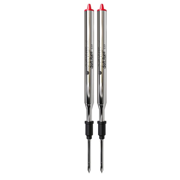 Monteverde Soft Roll Recambio De Bolígrafo Para Bolígrafos Lamy, Rojo, Paquete De 2 (L132Rd)