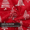 thumbnail image 3 of Merry Christmas Tablecloth 60 Inch Round, Red Christmas Tree Table Cloth, Winter Xmas Tablecloths Polyester Washable Fabric Farmhouse Decorative for Holiday Home Kitchen Dining Party, 3 of 6