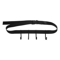 LOLIPPYY 1Set Tree Stand Safety Harness Strap with Metal Hooks Black Durable Hunting Gear for Outdoor Sports