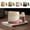 Multicolor, variant on RKSTN Ceramic Espresso Cup with Wooden Handle, 5oz, Microwave Safe, Porcelain, 3.3x2.1in, Hand Wash Only, Orange&White