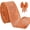 Brunt Orange, variant on Burlap Pink Wired Ribbon, 1-1/2 inch 10 Yard Edge Ribbon for Spring Easter Wreath Bows Supplies Tree Toppers Crafts Gift Wrapping Christmas Elf Halloween Decor 1-1/2inch