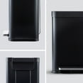 thumbnail image 3 of Home Zone Living 13 gal/50 Liter Kitchen Garbage Can Stainless Steel, Black, 3 of 15