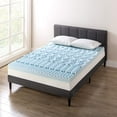 thumbnail image 2 of Mellow 4 Inch 5-Zone Memory Foam Mattress Topper, Cooling Gel Infusion, Short Queen, 2 of 2