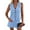 Light Blue, variant on PRETTYGARDEN 2 Piece Sets for Women Spring Fashion Button Vest Tops High Waist Shorts Summer Business Casual Outfits