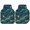 DarkGreen, variant on Green Starry Sky Car Floor Mats 4 Pieces, Front & Rear Auto Carpet Mats Full Set with Rubber Backing, Golden Stars Fantasy Cosmos Universal All Weather Car Floor Protectors for SUV Truck Van